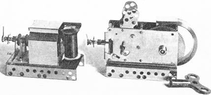 Wechselstrommotor mit Haube, Federmotor, 1937